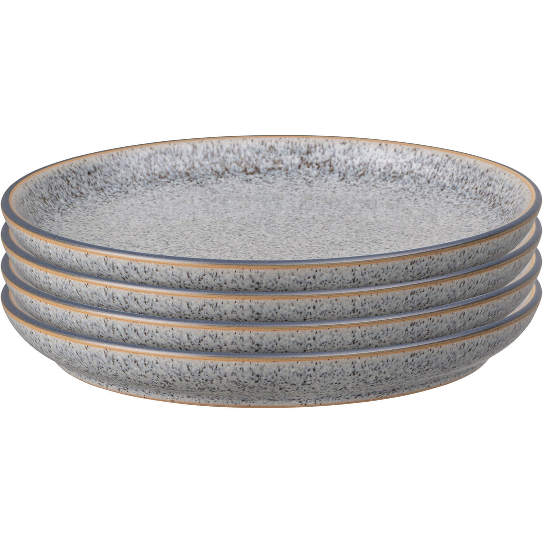 Denby Denby Studio Grey Tallerken 21cm 4-Pak – vinkelbillede (Madtallerken)