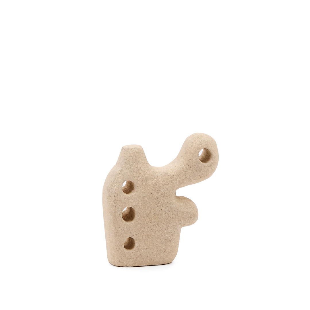 KAVE HOME Arif skulptur beige sten H:20cm