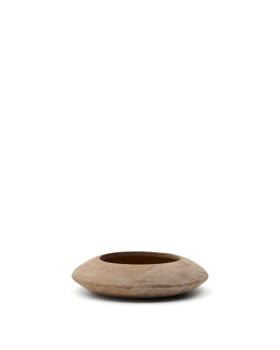 KAVE HOME Rivor krukke rund terracotta med naturlig finish Ø65