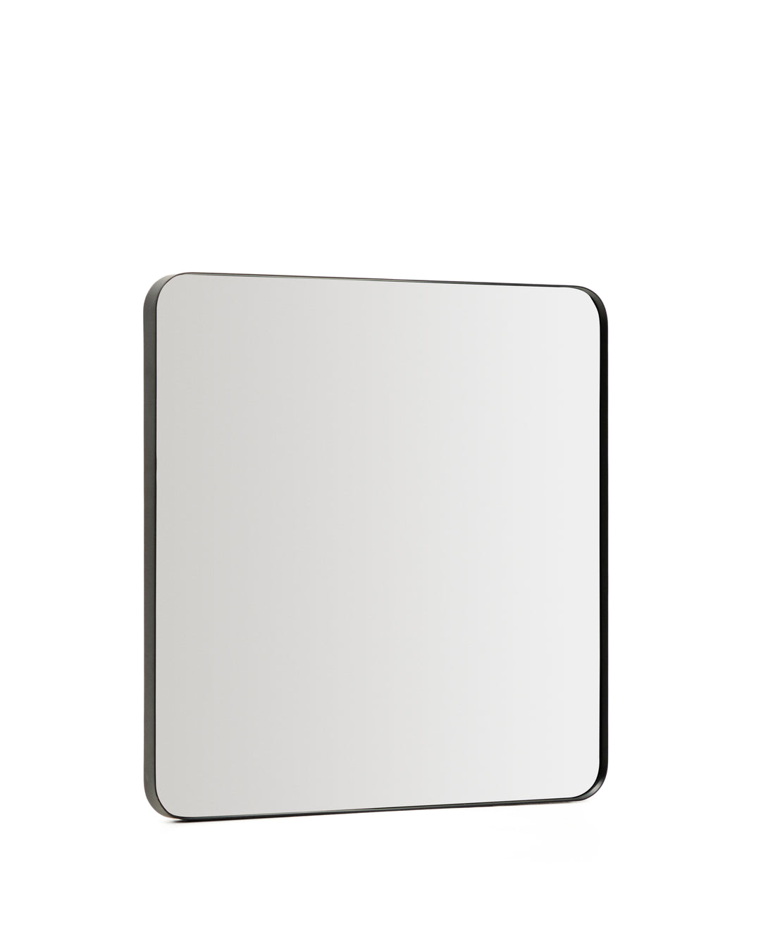 KAVE HOME Marco vægspejl kvadratisk spejlglas og sort metal 60x60