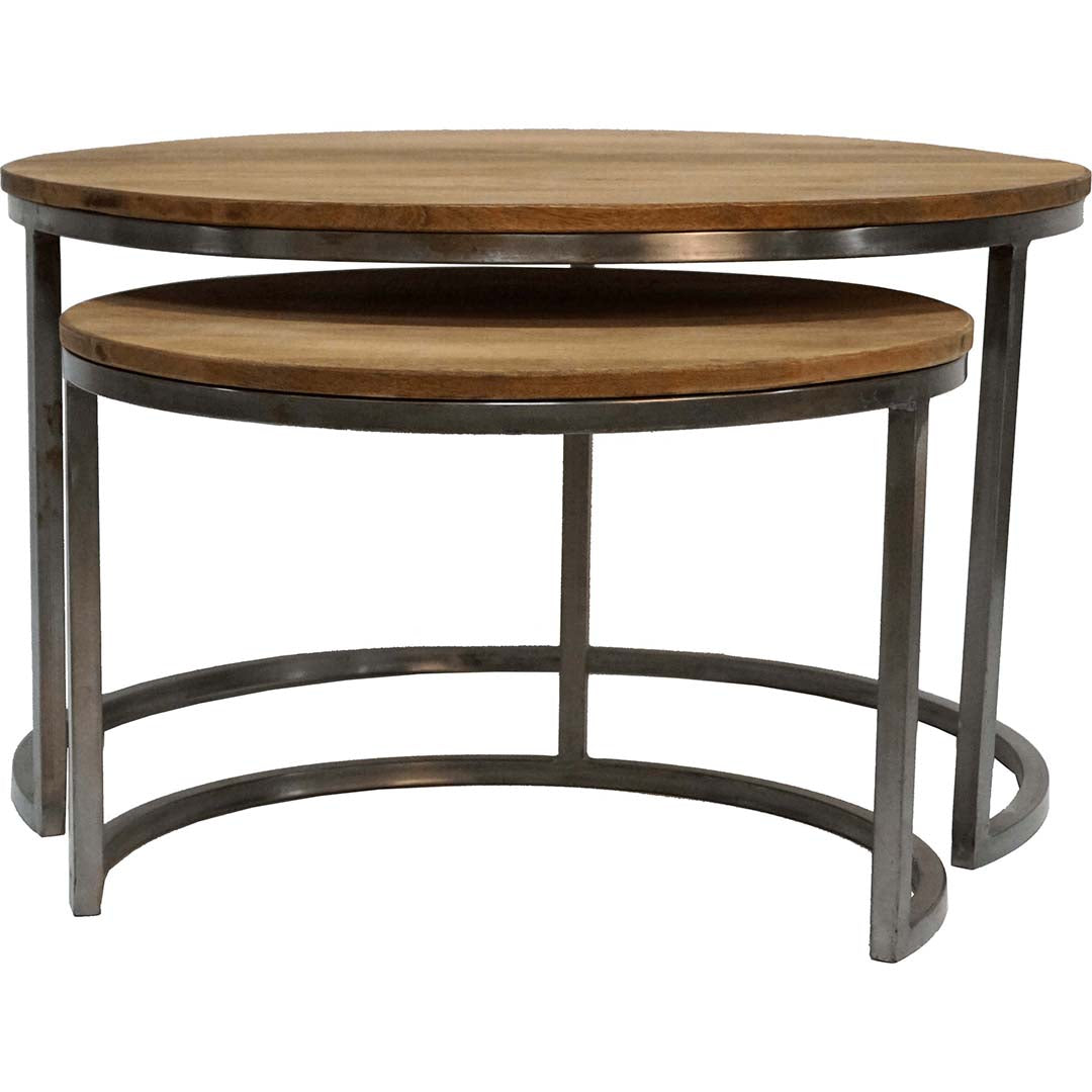 Produktbillede af TRADEMARK LIVING PARIS INDSKUDSBORD/RUNDT DESIGN 2 STK i premium kvalitet