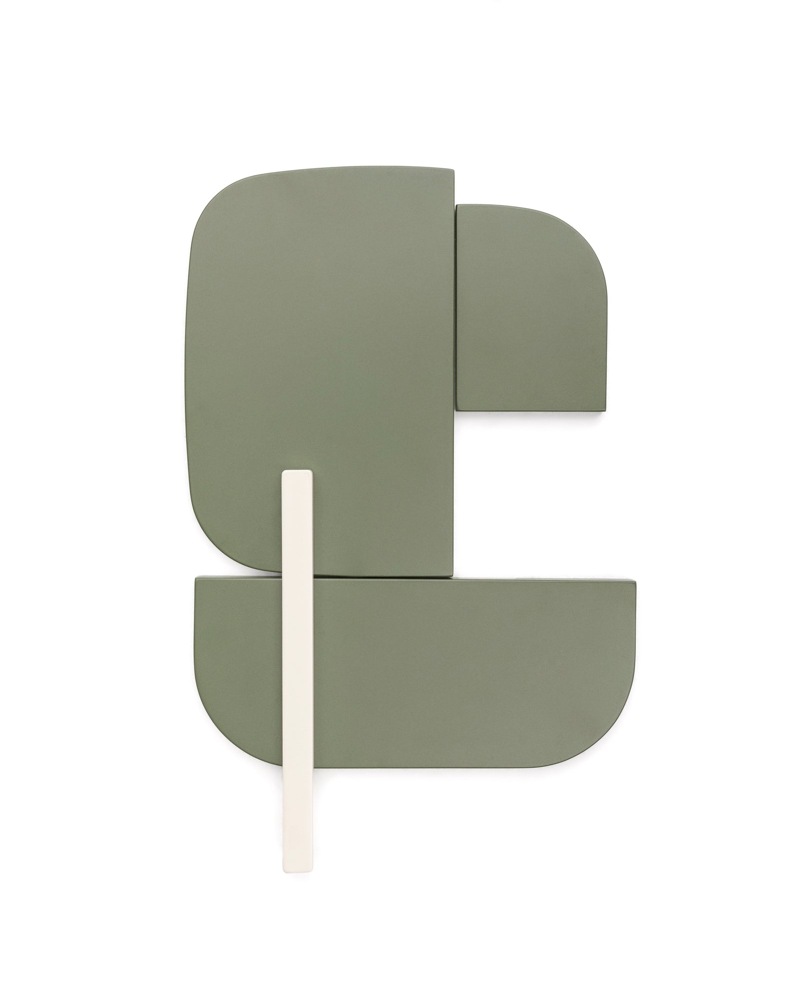 Produktbillede af KAVE HOME Danei vægdekoration hvid og grøn MDF 50x30 i premium kvalitet