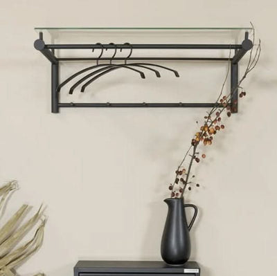 billigt tilbud på Jackson knagerække i sort metal og glas (79 cm). Udsalg på 3-nordic. Hurtig levering, billig fragt. Varenummer: 3NDC-5822. Spar op til 54%.