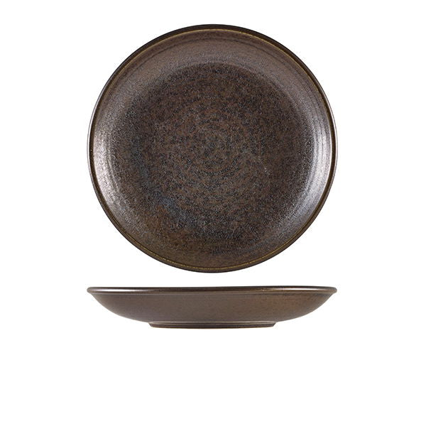 Produktbillede af Cinder Sort Dyb Coupe Tallerken 25cm Terra på tilbud i premium kvalitet