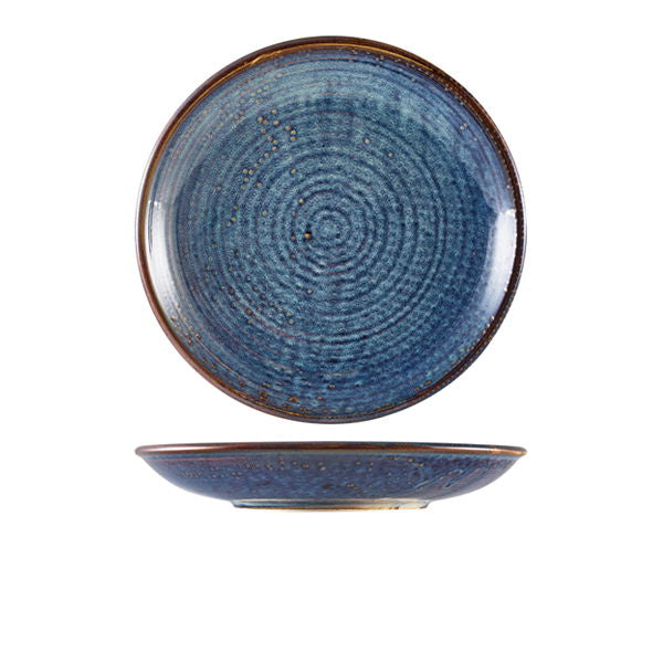 Produktbillede af Terra Aqua Blå Dyb Coupe Tallerken 25cm Genware på tilbud i brug