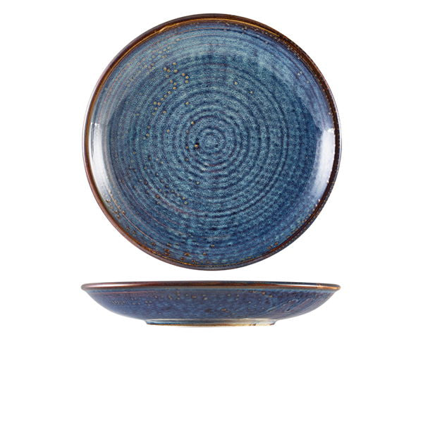 Produktbillede af Terra Aqua Blå Dyb Coupe Tallerken 28cm Genware på tilbud i brug