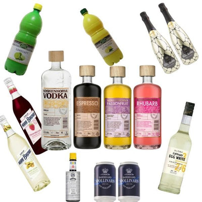Koskenkorva Drinkspakkerne 4 Lækre Cocktails ✔ Kæmpe udvalg i  BARLIFE ✔ Billig fragt og hurtig levering 2 - 5 hverdage - Varenummer: BAR-709193 / Ean:  på lager - Udsalg på Drikkevarer | Drinkspakker | Vodka Drinkspakker Spar op til 63% - Over 857 kendte brands på udsalg