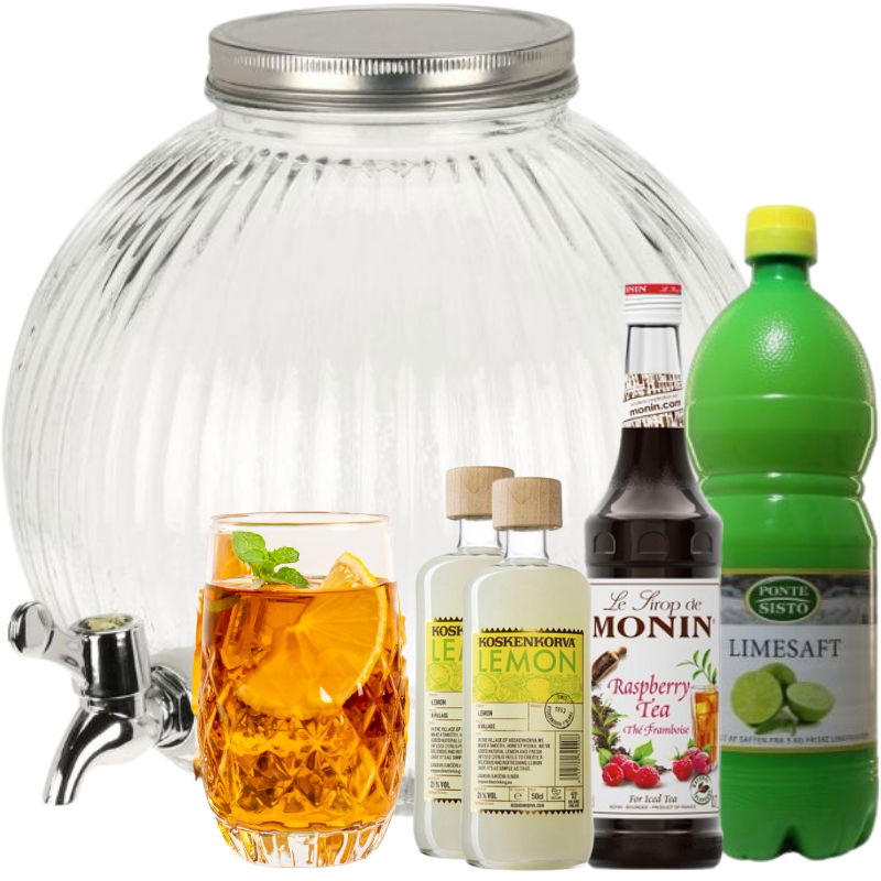 Produktbillede af Raspberry Lemon Tea Dispenser Drinkspakke 5 Liter på tilbud i premium kvalitet