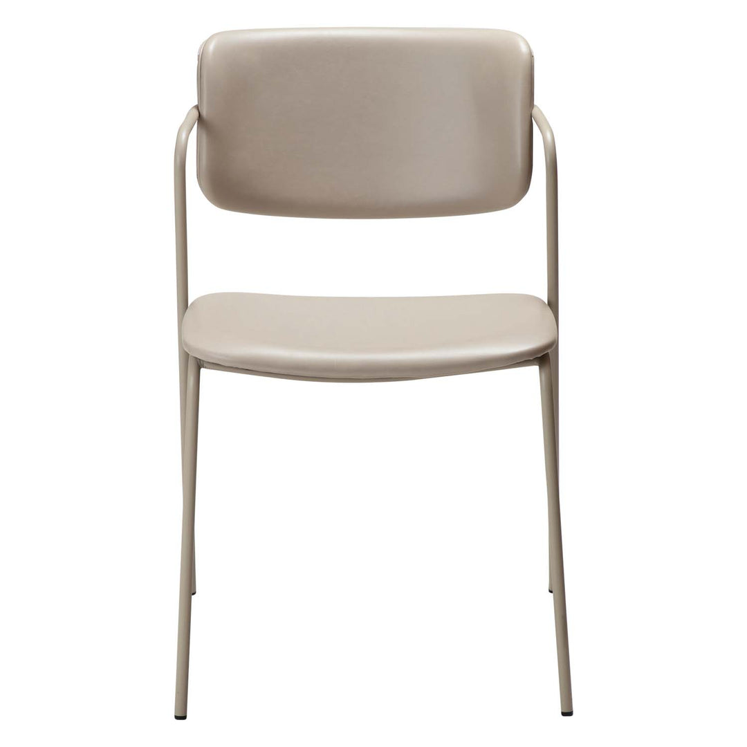 DAN-FORM Zed spisebordsstol m. armlæn kashmir kunstlæder og kashmir stål