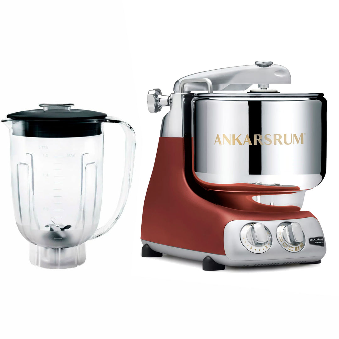 Ankarsrum Ankarsrum Assistent Original AKM6230 Rustic Maroon + Blender – frontbillede (Røremaskiner)