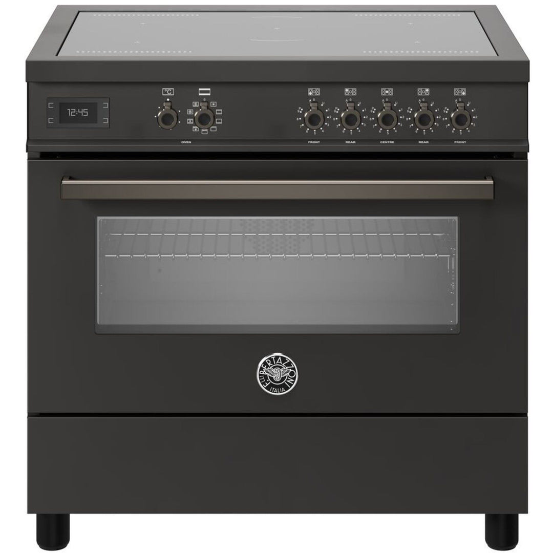 Bertazzoni Bertazzoni PRO95I1ECAT Professional induktionskomfur med ovn 90 cm, mat sort – detaljebillede (Induktionskomfur)
