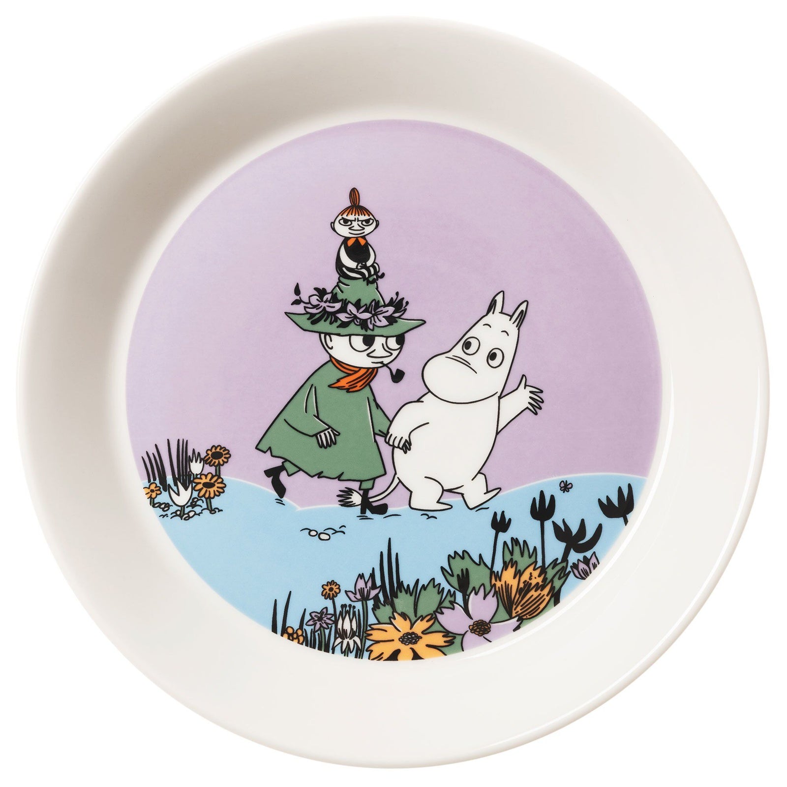 Arabia Arabia Mumi tallerken, Venner for altid – frontbillede (Moomin)