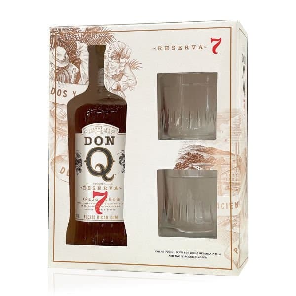 Don Q Reserva 7 Yo Gaveæske M/ 2 Glas ❤ Kæmpe udvalg i BF30 ❤ Billig fragt og hurtig levering 2 - 5 hverdage - Varenummer: BAR-704098 / Ean: 7751304 238745 på lager - Udsalg på Outlet Spar op til 61% - Over 454 design brands på udsalg