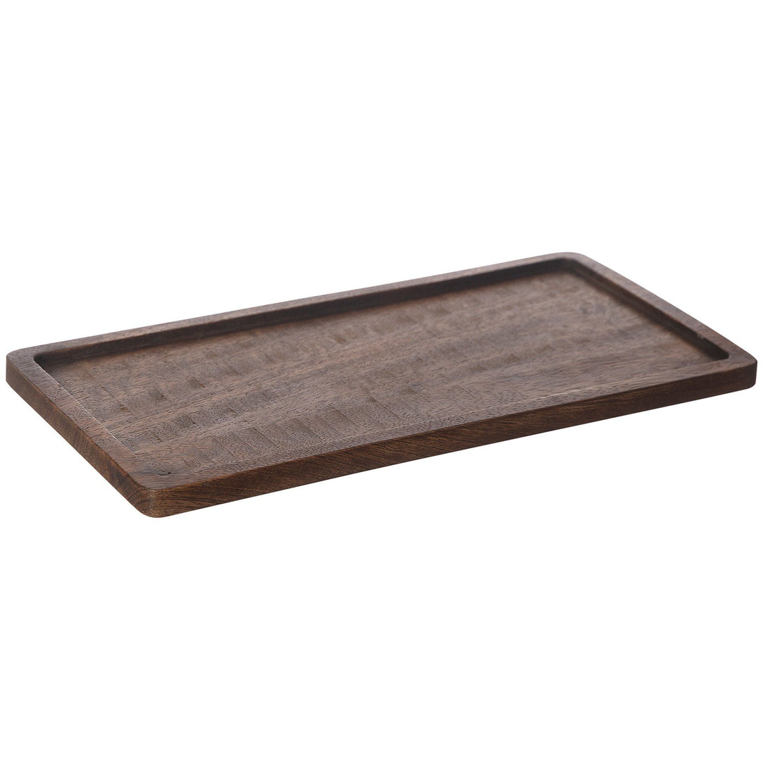 Ernst Ernst Træbakke Mørkebrun 15 x 30 cm. – vinkelbillede (Serveringsbakke)