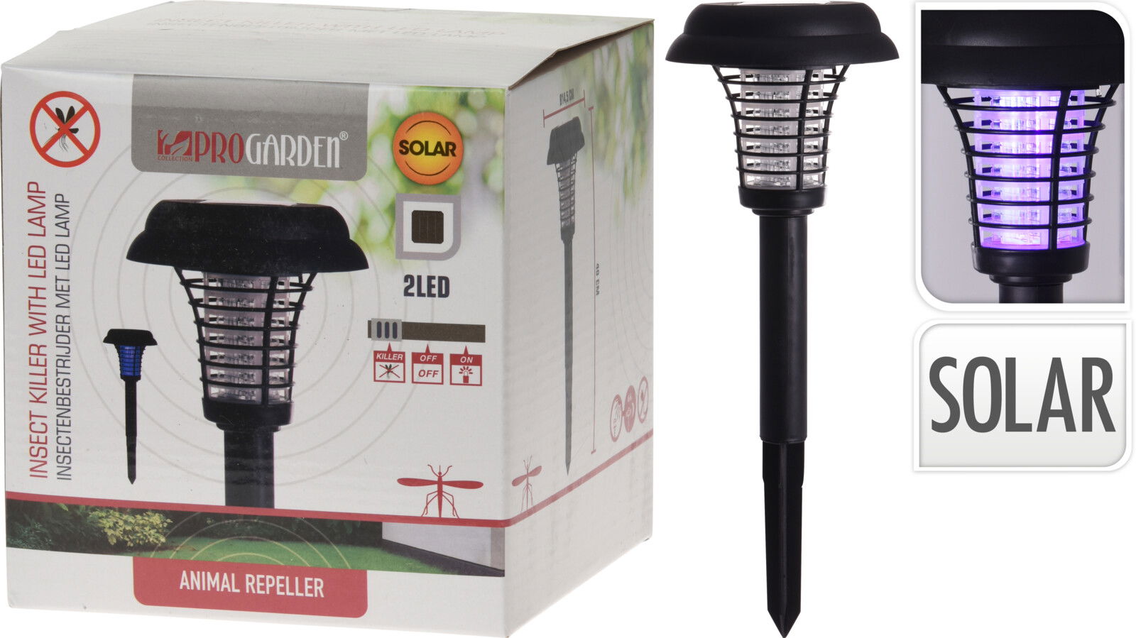 Produktbillede af Elektrisk Myggefanger 2 i 1 Uv-lys på tilbud – premium kvalitet og detaljer