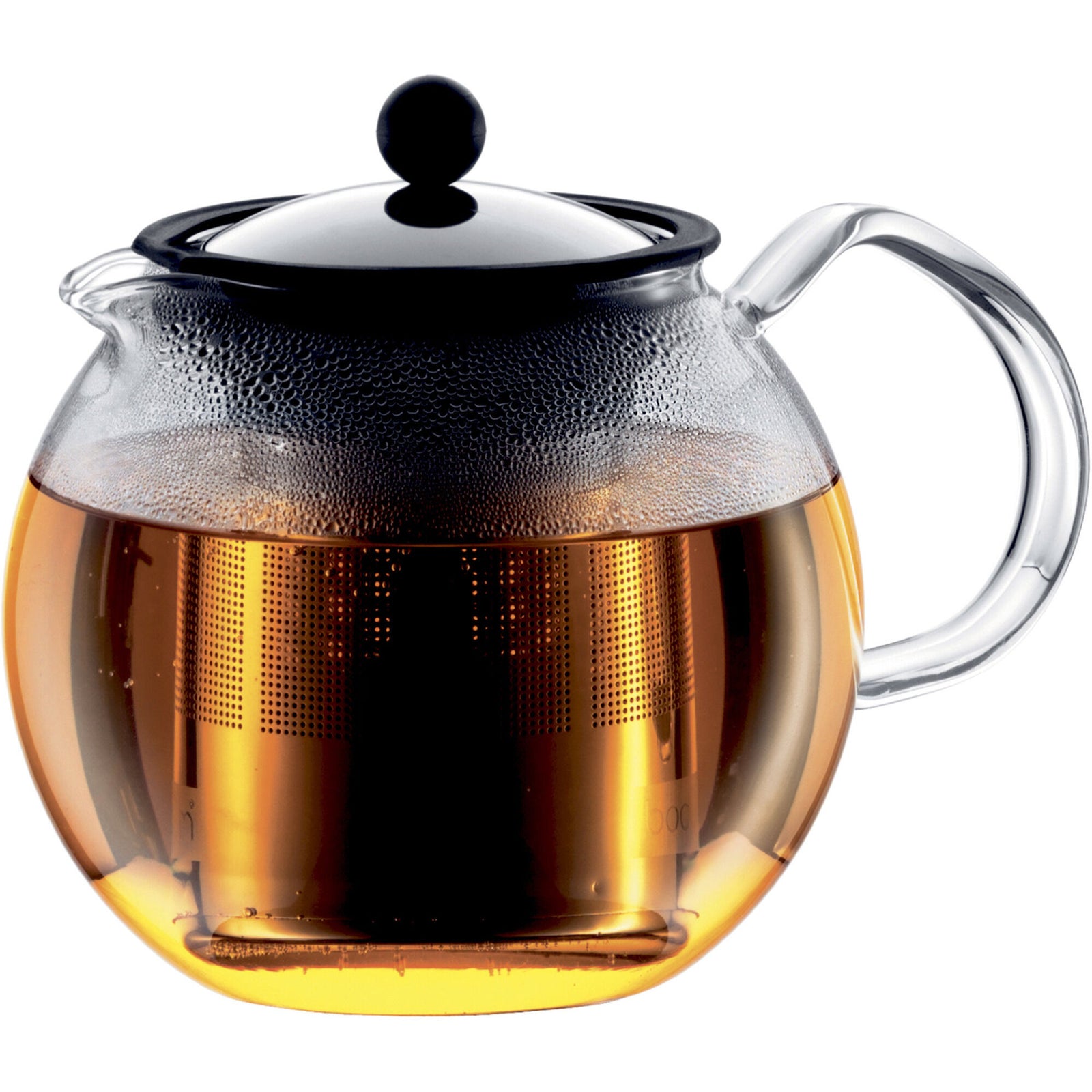 Bodum Bodum ASSAM tekande med glashåndtag, 1,5 l, sort og stål – produktvisning (Tekande)