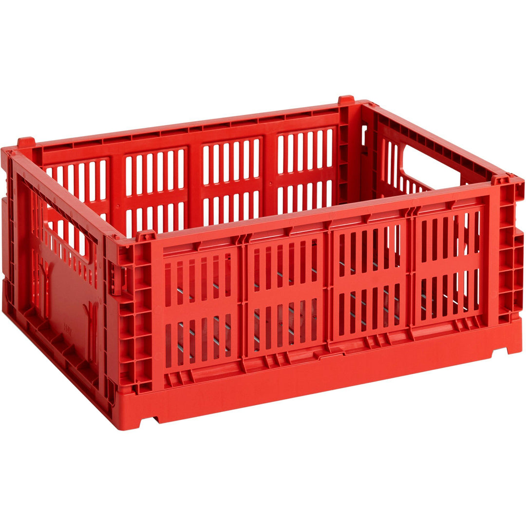 Hay Hay Colour Crate opbevaringskasse, medium, red ❤ frontbillede (Opbevaringsboks)