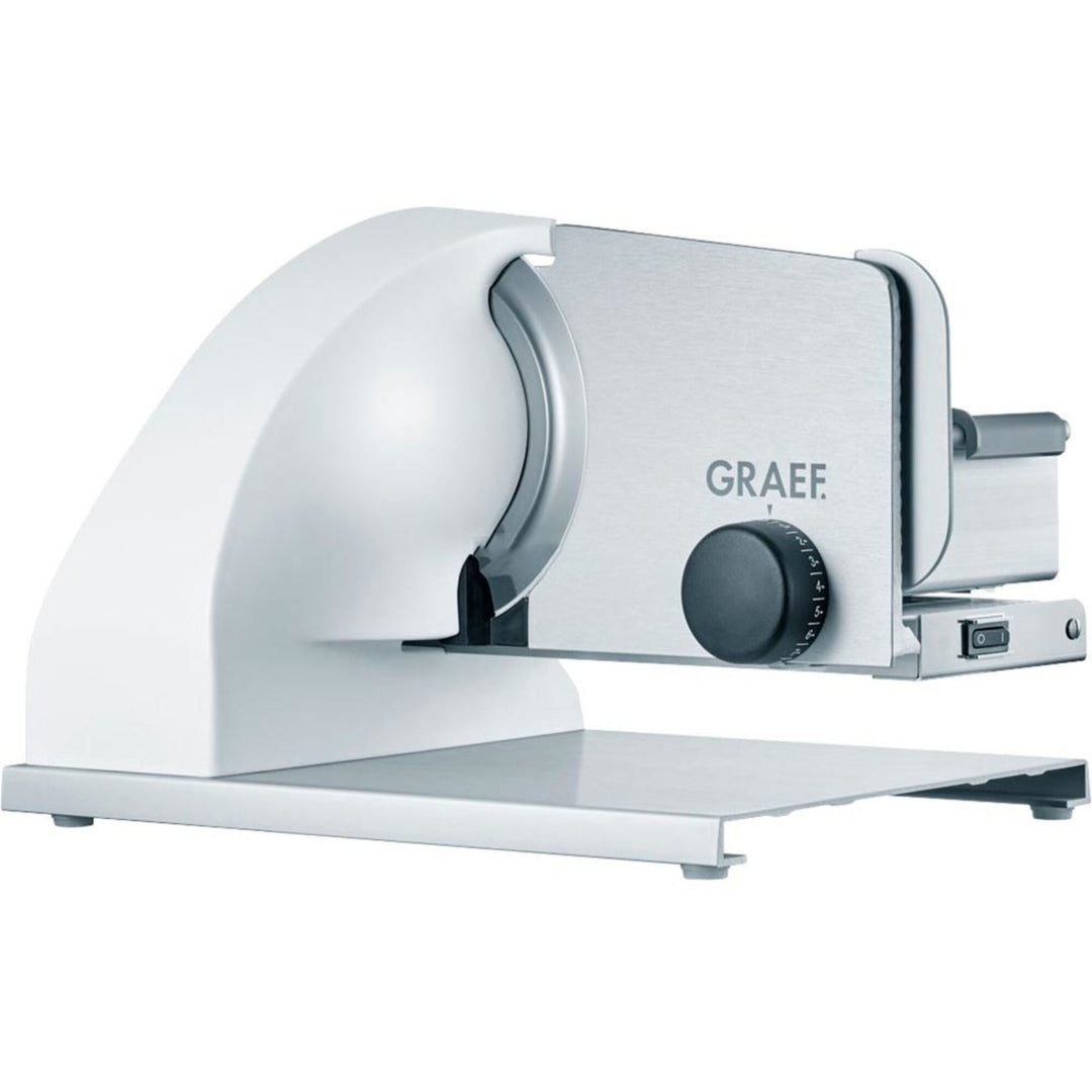 Graef Graef Sliced Kitchen Slicer 901, hvid – billede i brug (Pålægsmaskiner)