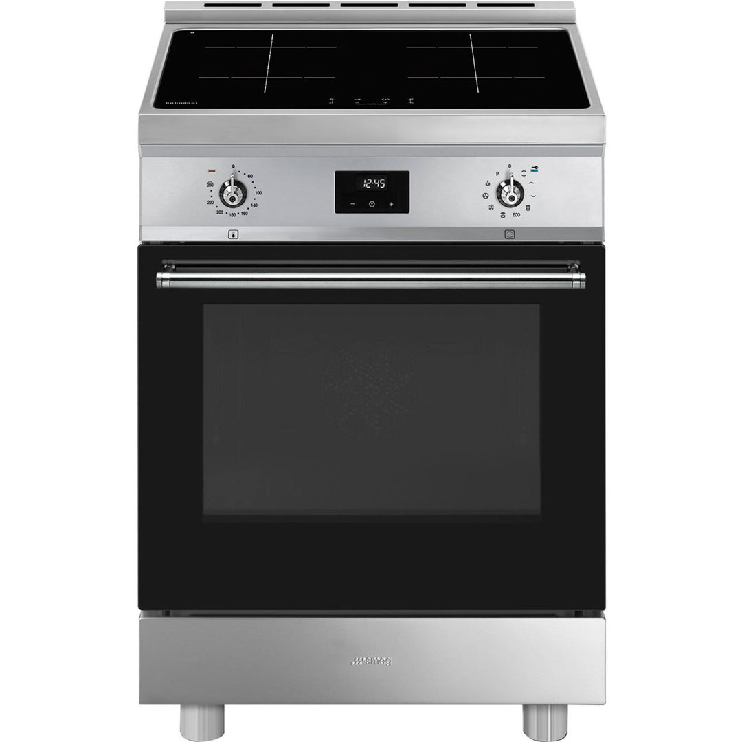 Smeg Smeg C6IPXT2 Classic Induktionskomfur 60 cm, rustfrit stål – vinkelbillede (Komfurer)