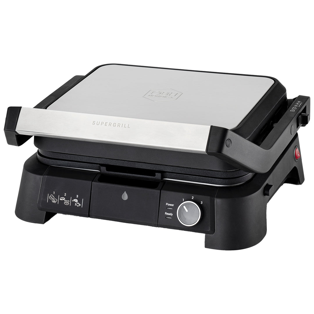 Obh nordica Obh nordica SuperGrill 3in1, rustfritt stål – detaljebillede (Bordgrill)