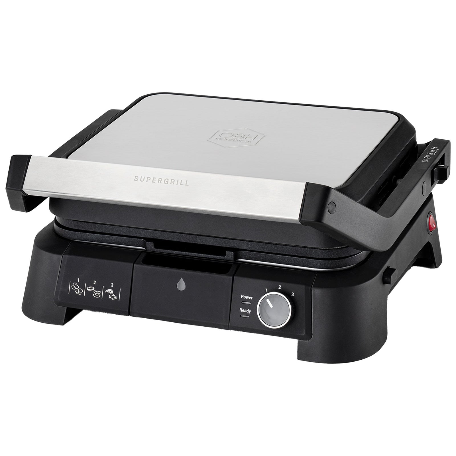 Obh nordica Obh nordica SuperGrill 3in1, rustfritt stål – detaljebillede (Bordgrill)