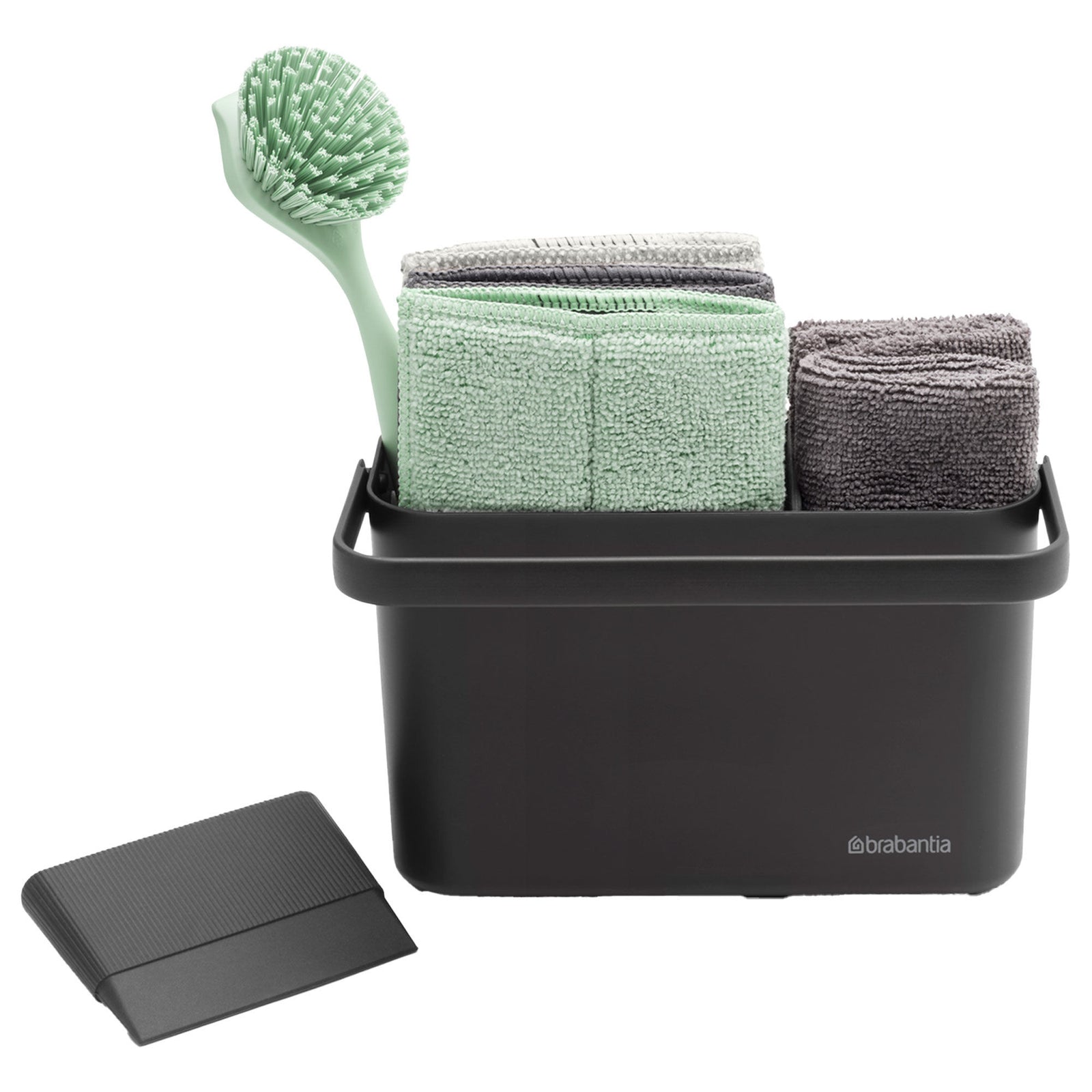 Brabantia Brabantia SinkSide rengøringssæt, mørkegrå – produktfoto (Rengøringssæt)