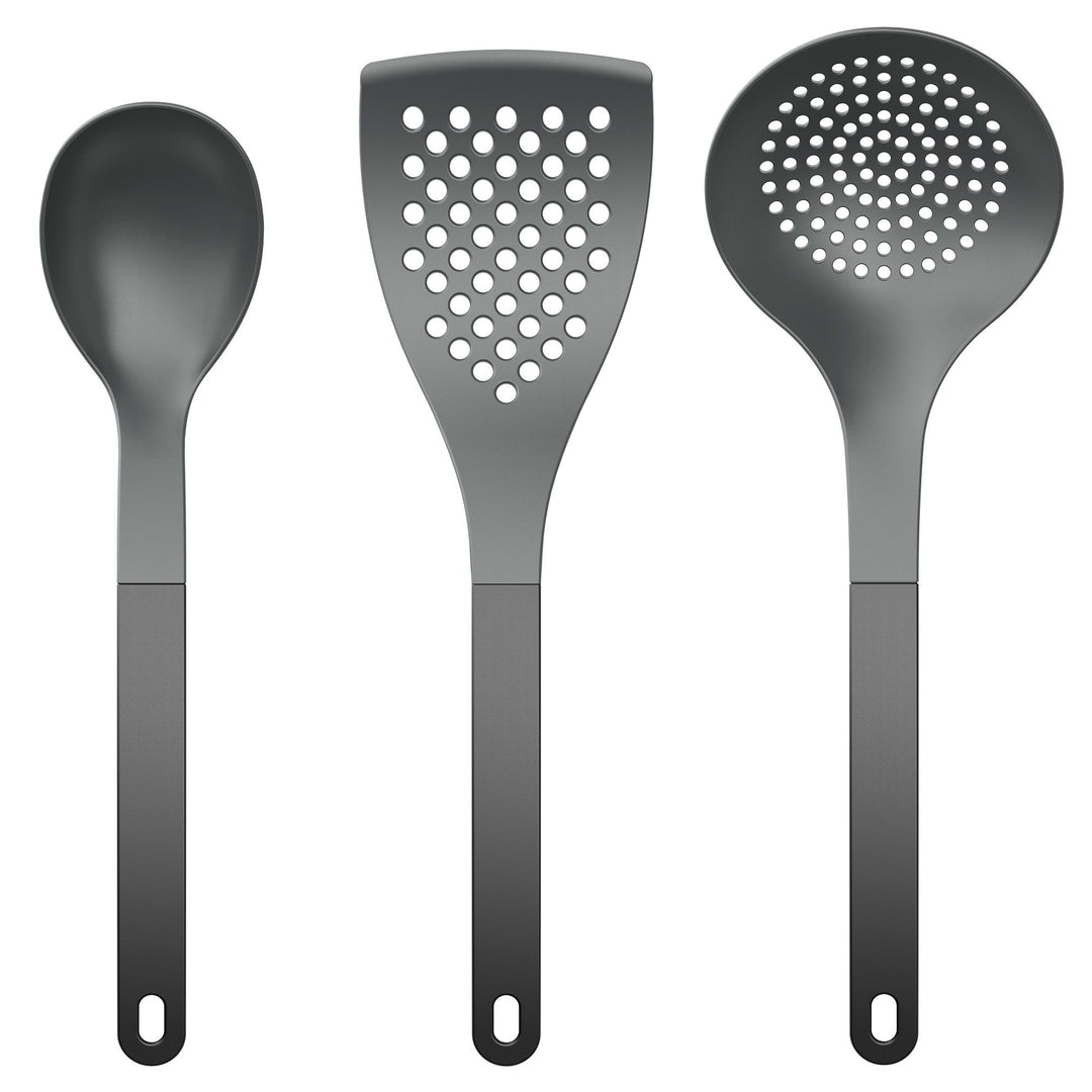 Rosti Rosti 2 Optima køkkentilbehørssæt 3 dele, sort – frontbillede (Køkkenredskaber)