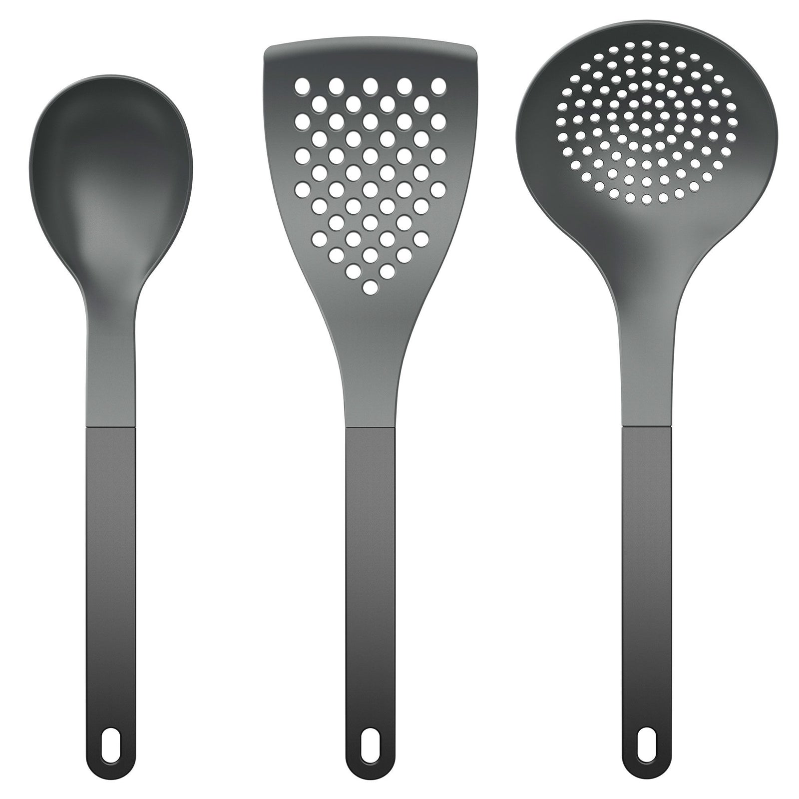 Rosti Rosti 2 Optima køkkentilbehørssæt 3 dele, sort – frontbillede (Køkkenredskaber)