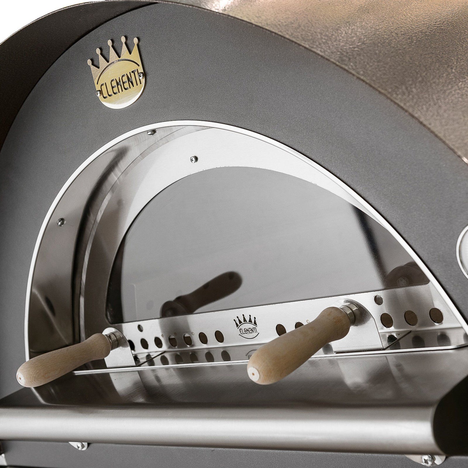 Clementi forni Clementi forni Glasdør til Family Pulcinella Pizza Party ❤ produktbillede (Pizzaovne)