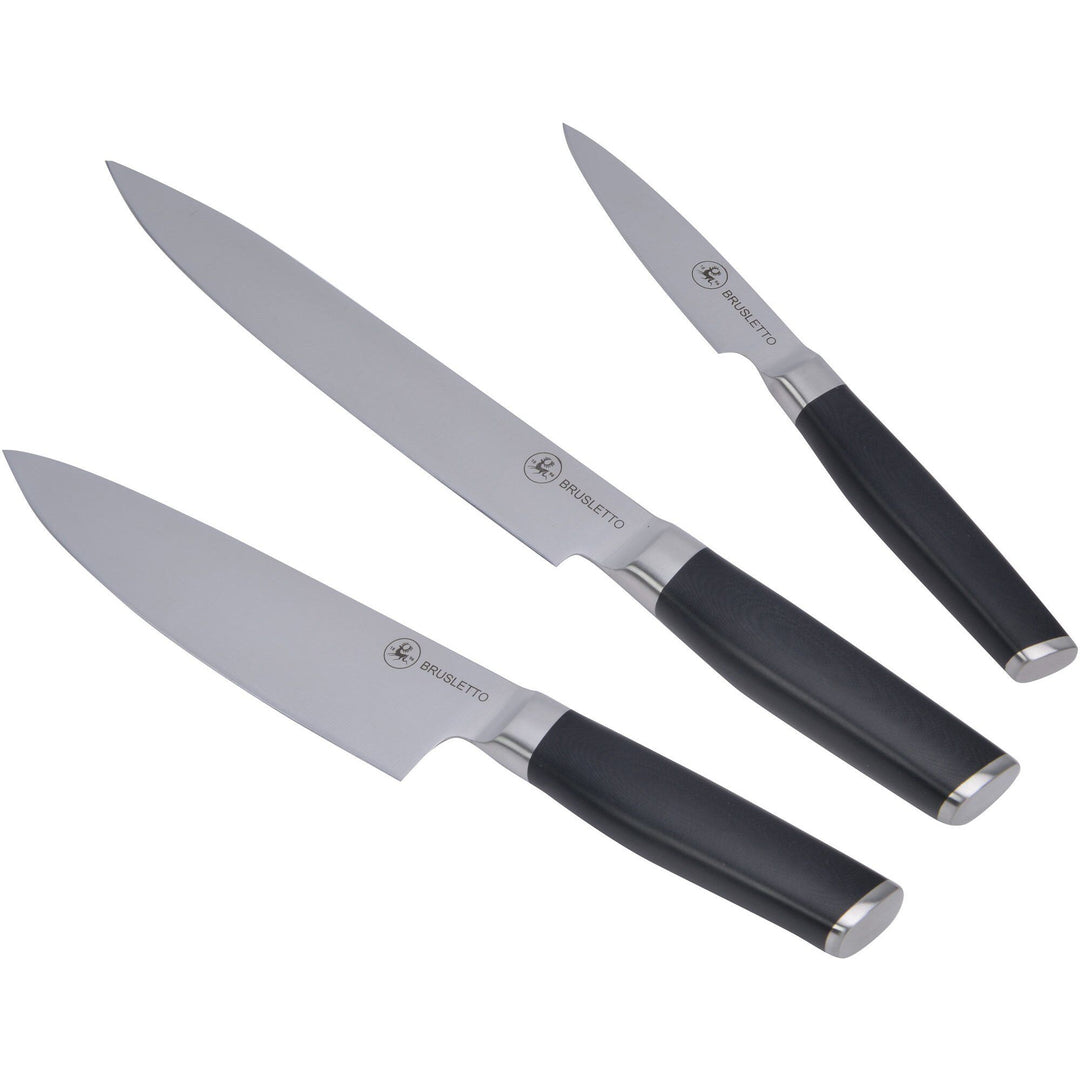 Brusletto Brusletto Knivsæt, sort, 3 dele ❤ billede i brug (Knivsæt)