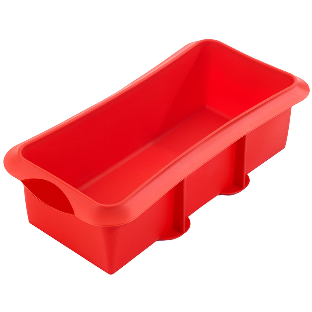 Lékué Lékué Bagteform i silikone 28 cm, rød – frontbillede (Bageform)