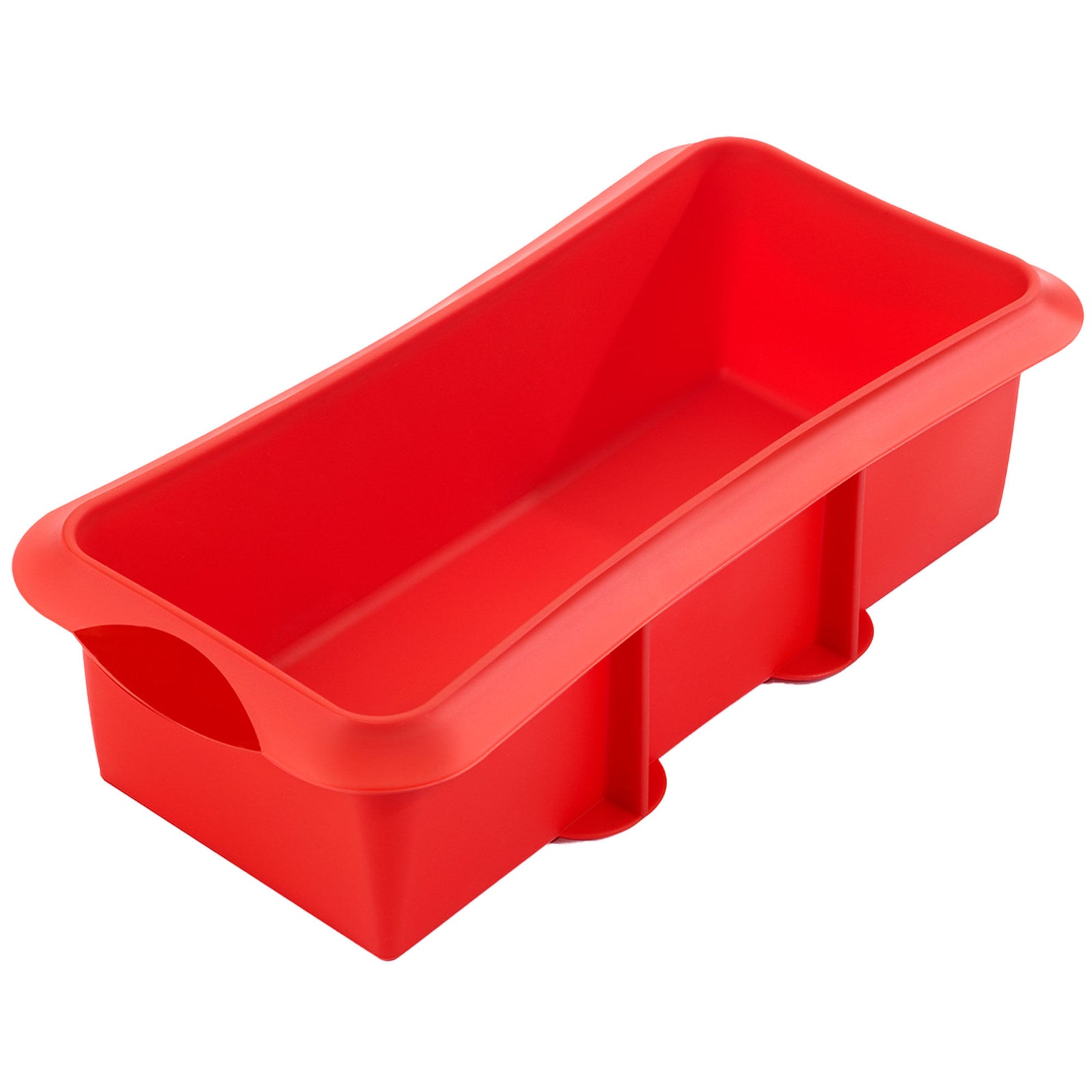 Lékué Lékué Bagteform i silikone 28 cm, rød – frontbillede (Bageform)