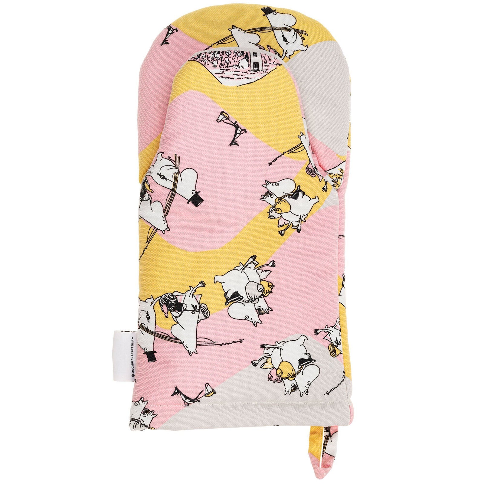Arabia Arabia Mumin ovnhandske, Familiehygge – frontbillede (Moomin)