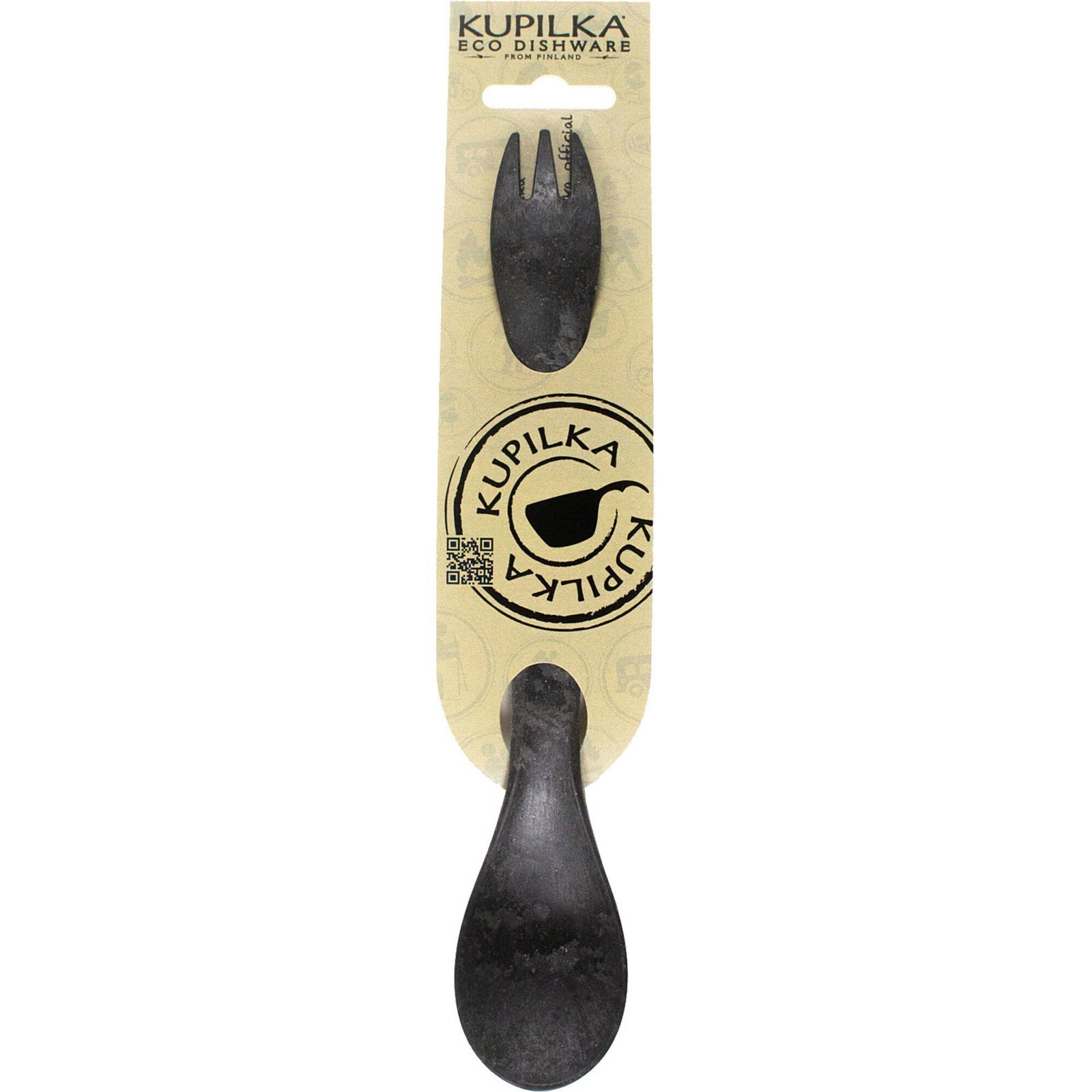 Kupilka Kupilka 225 spork, sort – frontbillede (Spork)