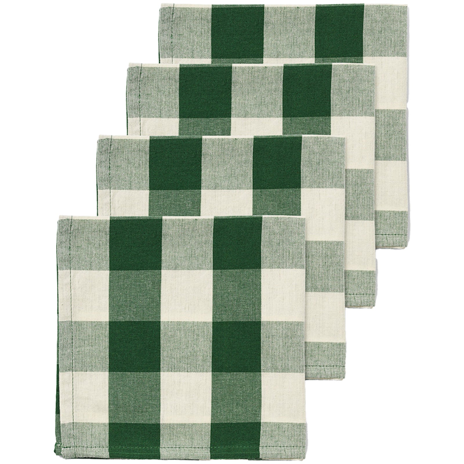 Midnatt Midnatt Elsa servietter 40 40 cm, grøn/beige, 4-pak – detaljebillede (Dug)