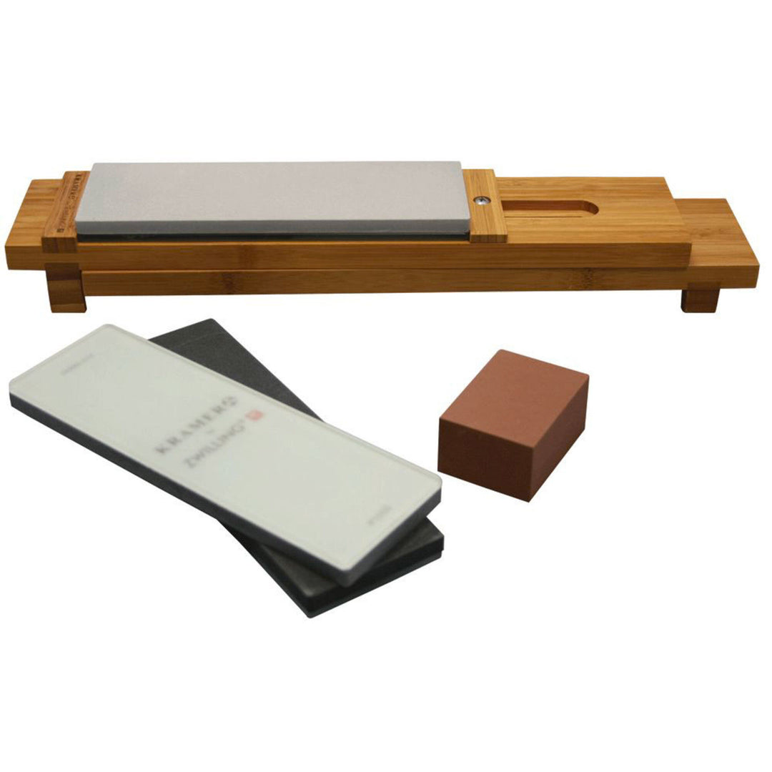 Kramer by zwilling Kramer by zwilling Bob Kramer Slibesæt – billede i brug (Slibesten)