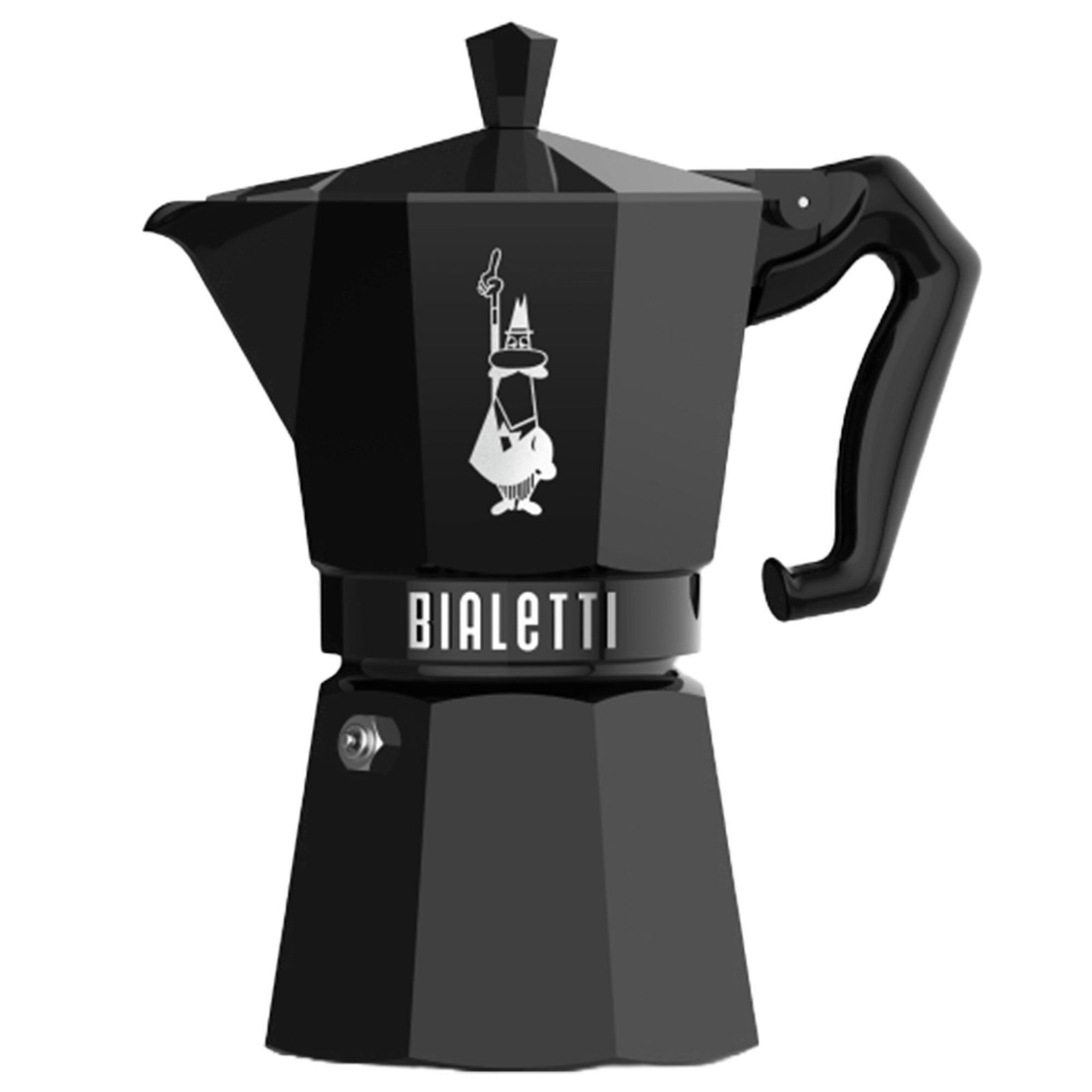 Bialetti Bialetti Mokkabrygger 6 kopper, sort – vinkelbillede (Kaffemaskiner)