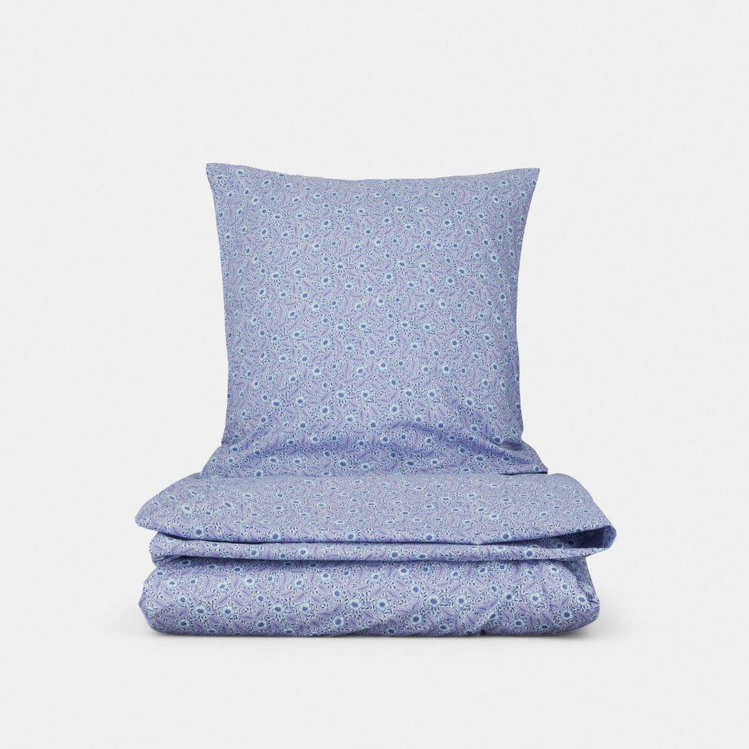 Produktbillede af Engholm Textiles Sengesæt Christchurch William Morris Iris Blue 140X200 cm i premium kvalitet