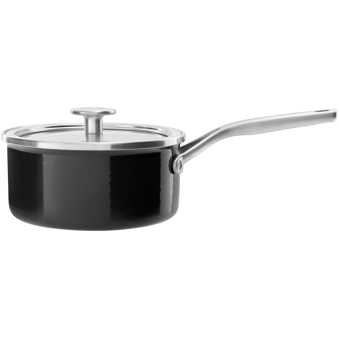 Kitchenaid Kitchenaid Cookware Collection Kasserolle m/låg 18 cm. sort – frontbillede (Kasserolle)