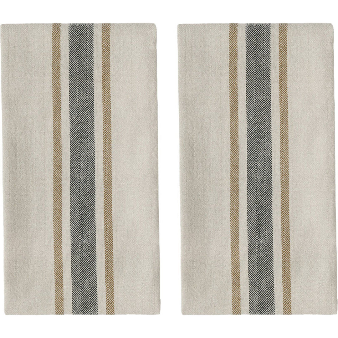 Oyoy living design Oyoy living design Linu viskestykke, sort, 2 stk. – produktvisning (Køkkenhåndklæde)