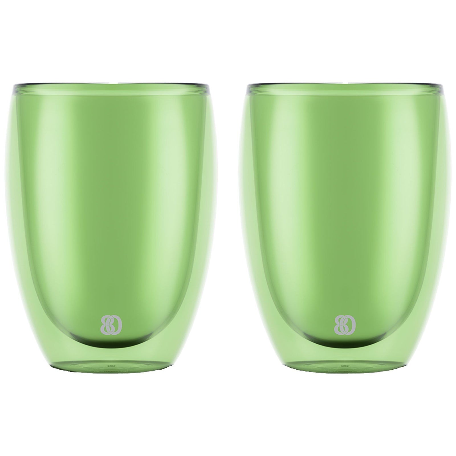 Bodum Bodum PAVINA dobbeltsidet glas 35 cl, grøn, 2 stk. ❤ detaljebillede (Glas)