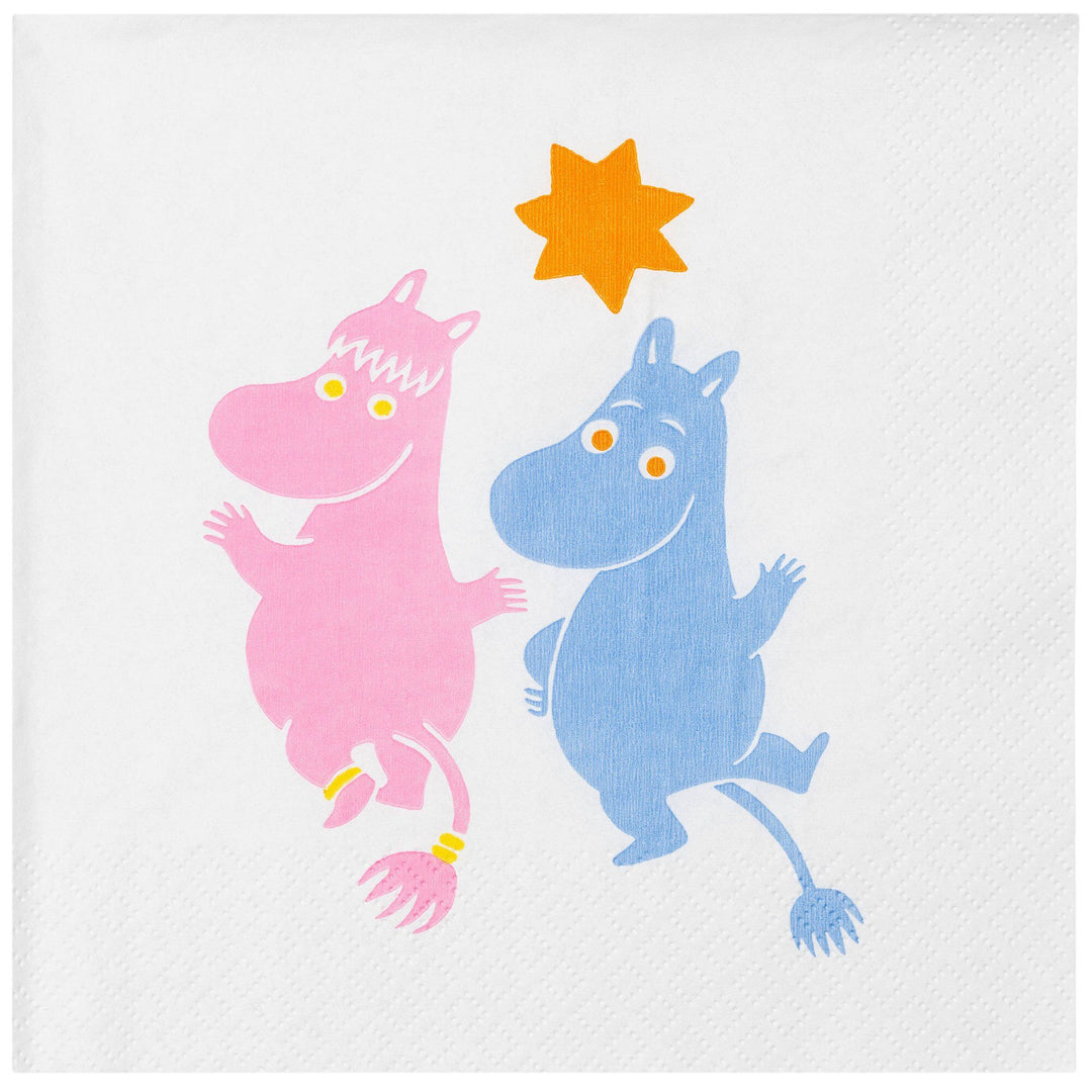 Arabia Arabia Mumin Fest Papirserviet 33 cm – detaljebillede (Moomin)