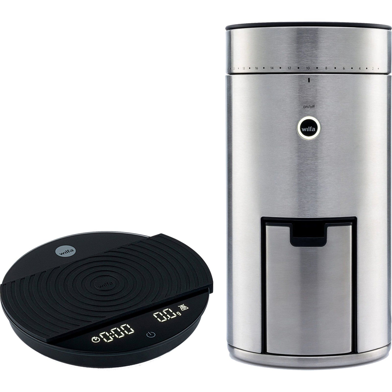 Se Wilfa Kaffekværn WSFB-100S med vægt KS1B-T2 ✔ Stort online udvalg i Wilfa - Køb online på udsalg og tilbud lige nu ✔ Meget billig fragt og hurtig levering: 1 - 2 hverdage - Varenummer: KTCH-57126 og barcode / Ean:  på lager - Udsalg på Hjem og madlavning, Boligindretning Spar op til 52% - Over  785 kendte brands på udsalg