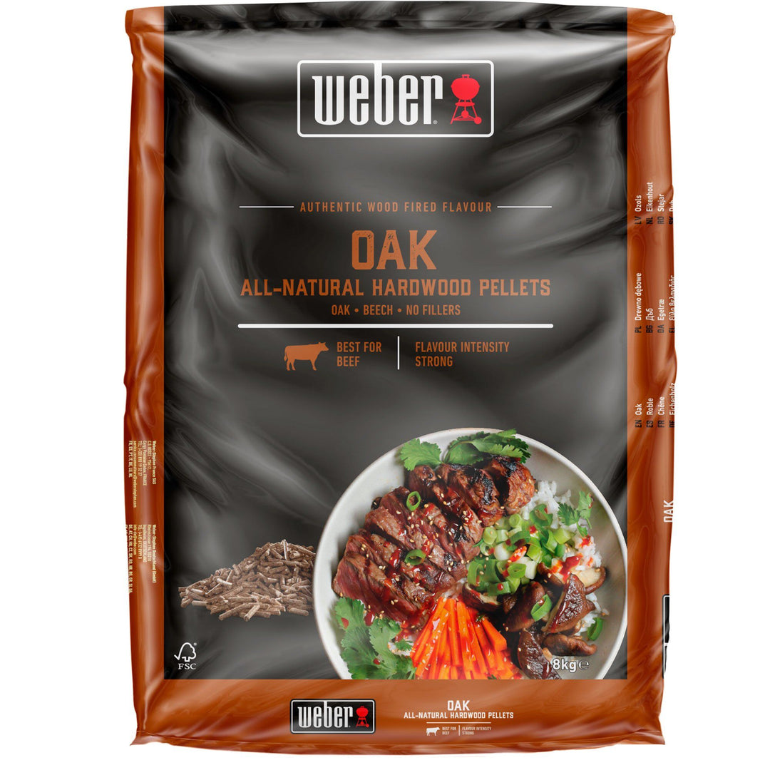 Weber Weber Træpiller - Egetræ 8 kg ❤ billede i brug (Træpiller)