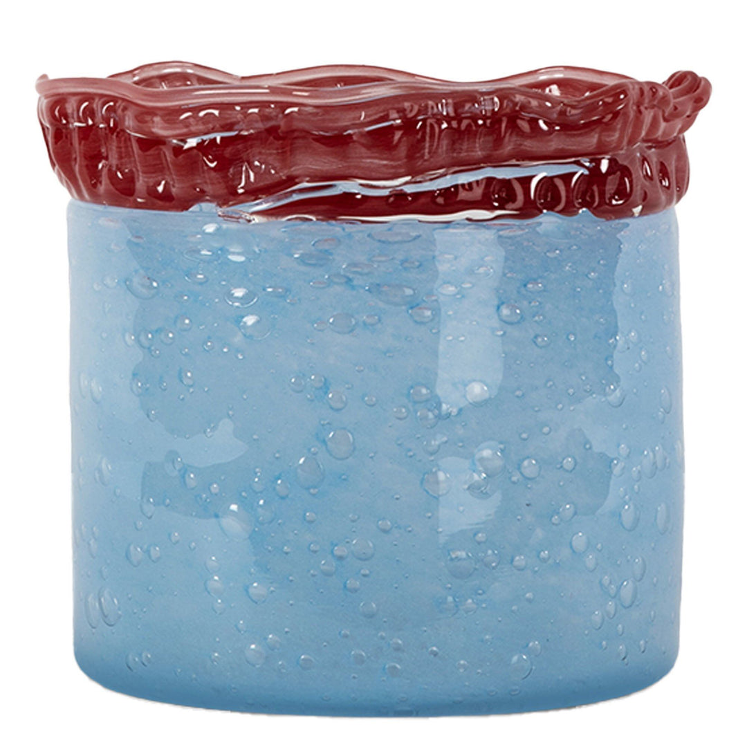 Byon Byon Lara fyrfadsstage 15 cm, lysblå – billede i brug (Lysestage)