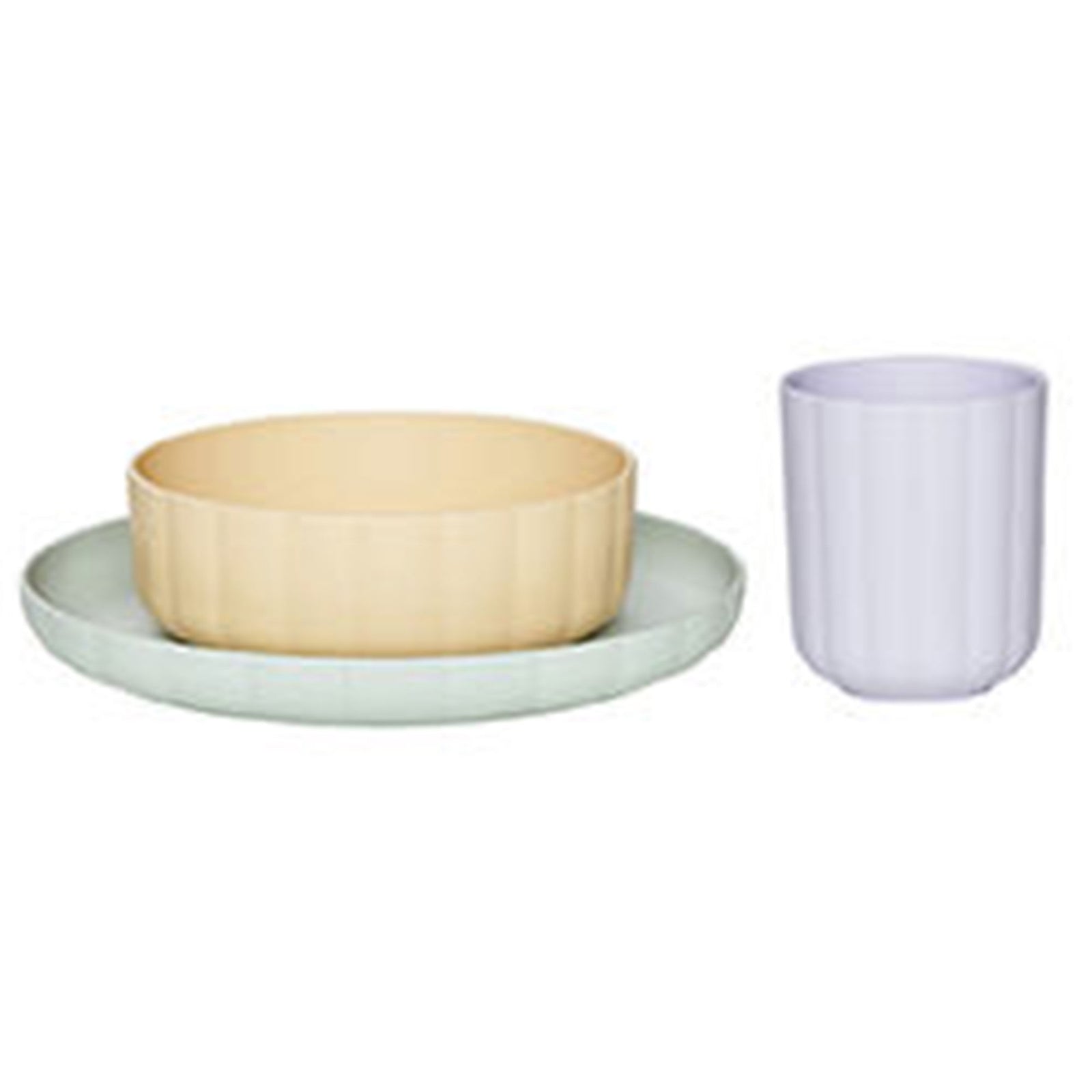 Oyoy mini OYOY Mini Pullo børneservice 2-dele, mint/lavendel ❤ detaljebillede i kategorien Børneservice