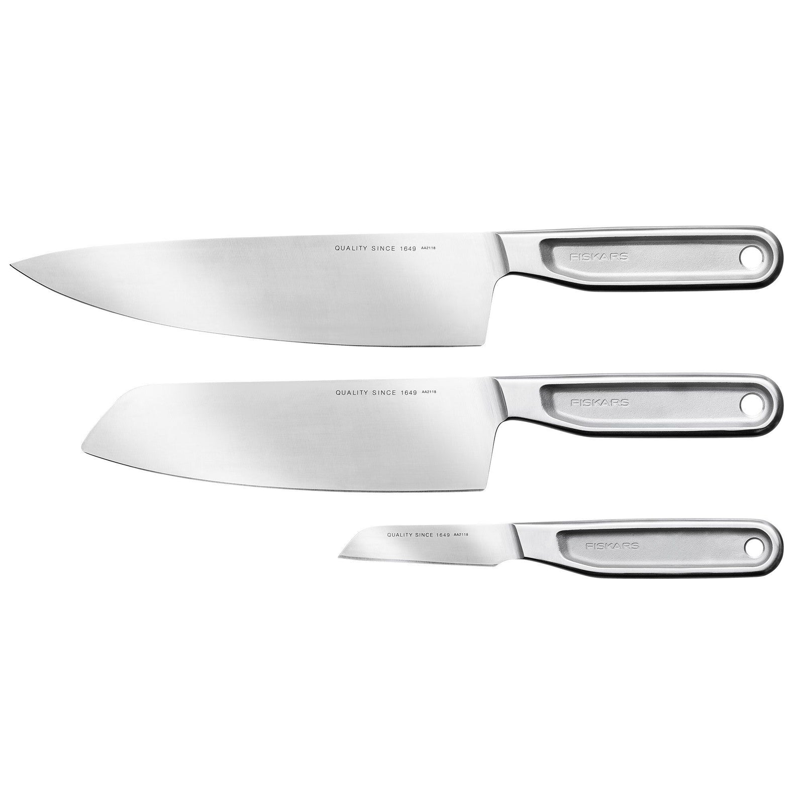 Fiskars Fiskars Knivssæt All Steel 3-Dele – produktbillede (Knivsæt)