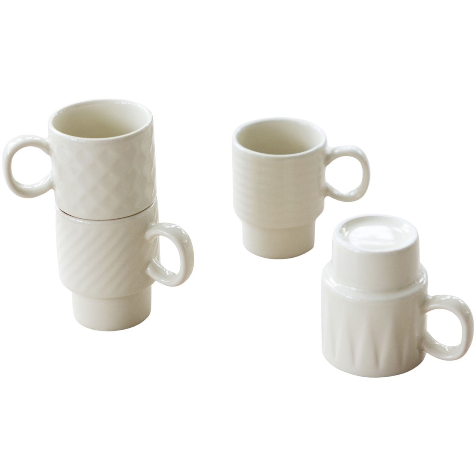 Sagaform Sagaform Coffee & More espressokopper 4-pak, beige ❤ close-up (Krus & Kopper)