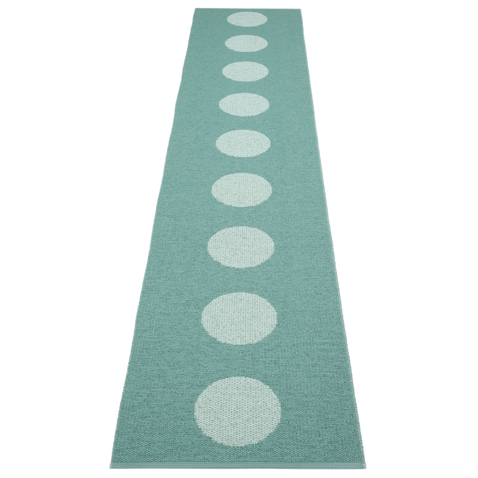 Pappelina Pappelina Vera Pop Tæppe 70x360 cm, jade/turkis – vinkelbillede (Tæpper)