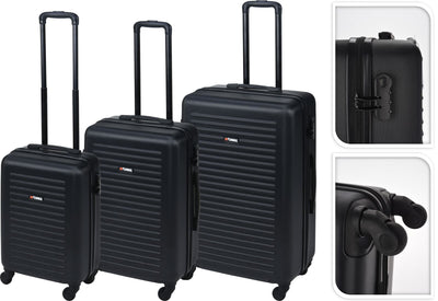 Kuffertsæt sort 3 stk, H50-60-70 cm ❤ Kæmpe udvalg i Bolig og Haven ❤ Billig fragt og hurtig levering 2 - 5 hverdage - Varenummer: BGH-48059238318410 / Ean: '8720573224000 på lager - Udsalg på Best selling products Spar op til 59% - Over 1312 kendte brands på udsalg